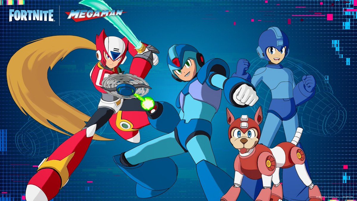 ShiinaBR's tweet photo. MEGA MAN COLLAB KEYART https://t.co/JvEq8sGnzN