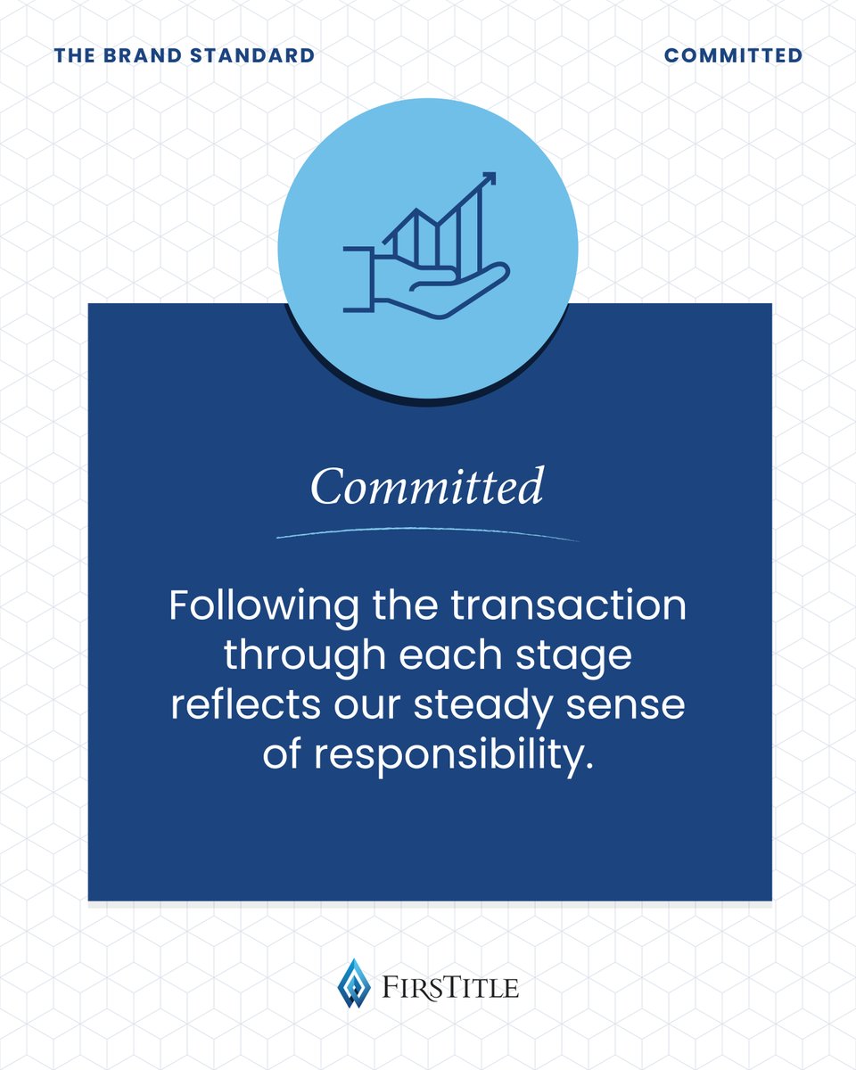 FirsTitle's tweet photo. A steady, engaged approach from your title team brings reassurance and confidence in the progression of the transaction. https://t.co/VYl5nvq2vT
