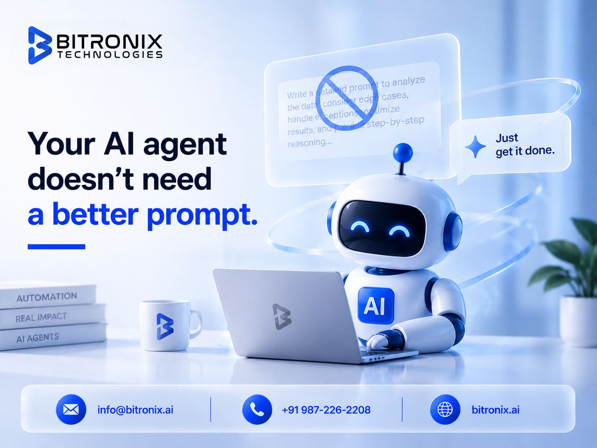 tausif_ai's tweet photo. Your AI agent doesn't need a better prompt.

It needs a better job description.

A simple request like:

“Find me a place to fix jewelry.”

can hide many details:
• Location
• Preferences
• Constraints
• What to avoid
• How to rank results

A better agent system can first turn the request into a clear brief, then let a specialist agent do the work.

The workflow becomes:
Human → Intent
Agent → Specification
Specialist → Execution
System → Verification

This may be a better way to build AI agents.

Not one agent doing everything.

Specialized agents working together.

Sometimes, the bottleneck isn't intelligence.

It's the job description.

#AIAgents #EnterpriseAI #AIEngineering #AIArchitecture #ArtificialIntelligence