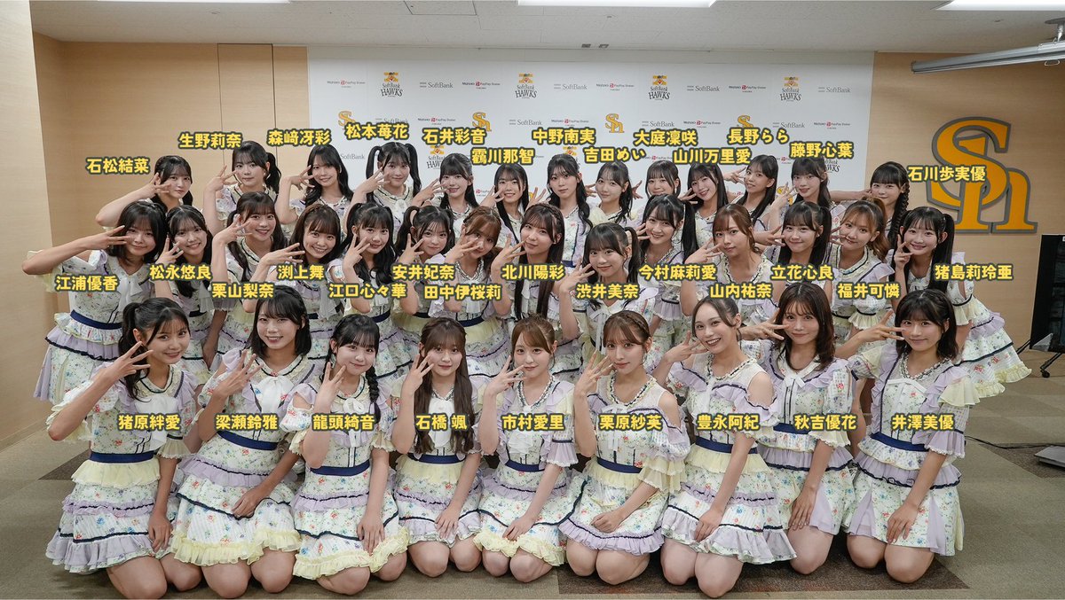 hkt48_official_'s tweet photo. 「福岡ソフトバンクホークス 対 北海道日本ハムファイターズ戦」

福岡ソフトバンクホークス勝利おめでとうございます🎊

そして、HKT48コラボイベントありがとうございました‼️
みなさま楽しんでいただけましたかー？？

#sbhawks 
#ゼンシン
#みずほPayPayドーム
#HKT48 https://t.co/Toz2JLLxoT
