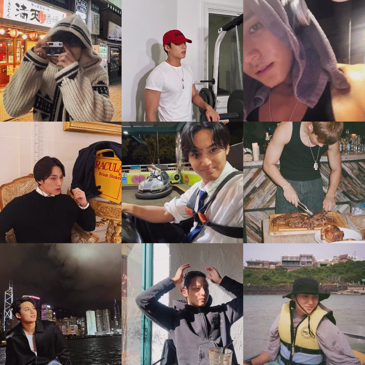 gyustarlit's tweet photo. this reel really shows how mingyu has been living life to the fullest, doing so many things, going to so many places and making the most of every moment… so happy for him ♡ https://t.co/wssE4pHENi