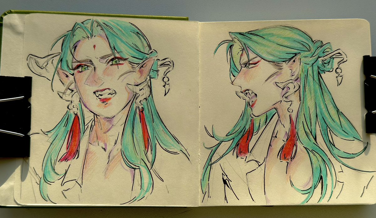 syvnyvoi's tweet photo. Vampire Shen Jiu sketches 💚

#svsss #ShenJiu https://t.co/dyEk2TESCJ