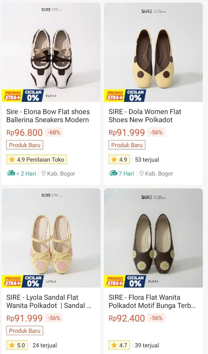 gheagiaa's tweet photo. brand lokal yg super cutee, flatshoes terlucu sejauh inii😍 harga juga under 100rbuan😋 https://t.co/AdStcKhLFn