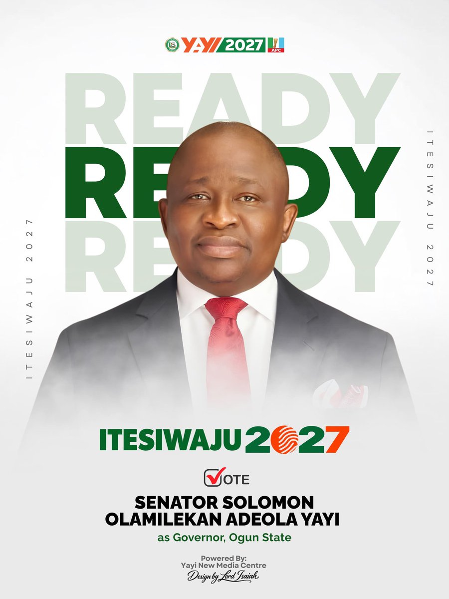 Ola_Of_Ogun1's tweet photo. As the campaign starts today, let us remind ourselves again that the best, credible, competent, and most prepared choice for d people of Ogun State remains @Sen_AdeolaYAYI, and his deputy, Alhaja @KudiratAb.

That's the APC-YAYI-KAAB ticket! https://t.co/I2Pay9yrgx