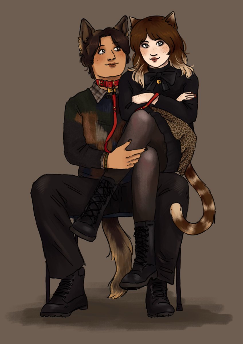 greengarlics's tweet photo. 🐶🐱 Puppy butch x Kitty femme Travnat since we got a first look at s4…🤭🤭

Sorry I haven’t posted much here I forget it exists🫣
#yellowjackets #fanart #butchfemme #travismartinez #nataliescatorccio https://t.co/EPzc045Ap2