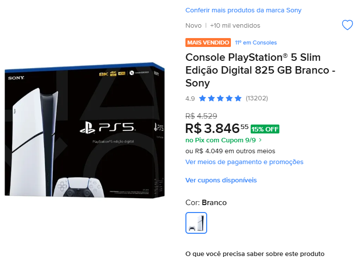 GeneralFlix's tweet photo. Primeira promoção que vejo do ps5 nesse evento 09.09, sera que vai baixar mais ? 3.500 eu compro na hora https://t.co/Dxwu3y8Wo2