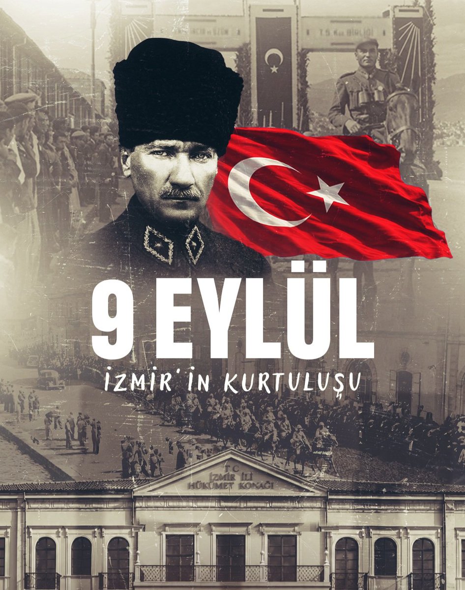SelimPars6c's tweet photo. #9Eylül İzmir'i kurtuluşu kutlu olsun.

#izmirinkurtuluşu https://t.co/2zA7ESngJR