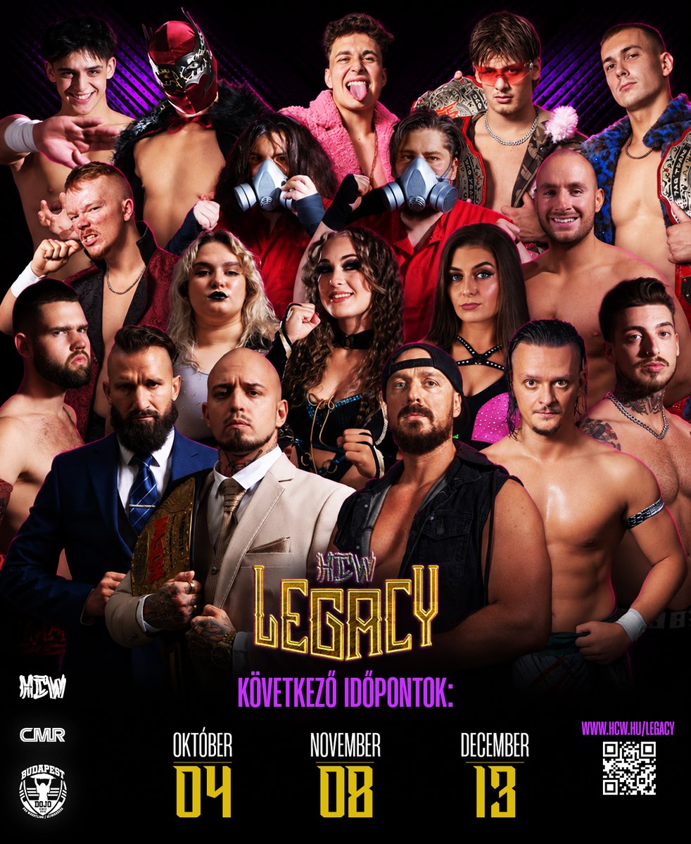 hcwlegacy's tweet photo. 🔥 THE HCW LEGACY SERIES CONTINUES! 🔥
📅 October 4 📅 November 8 📅 December 13
Join us at Analog Music Hall for the hottest stretch of HCW’s 2026 season! 💥
Follow the story and become part of this extraordinary journey! ⚡

🎟️ Tickets are now available on Cooltix!

🌐 Visit https://t.co/qk6UTpJ8oG where you’ll always find the ticket links for our upcoming events!