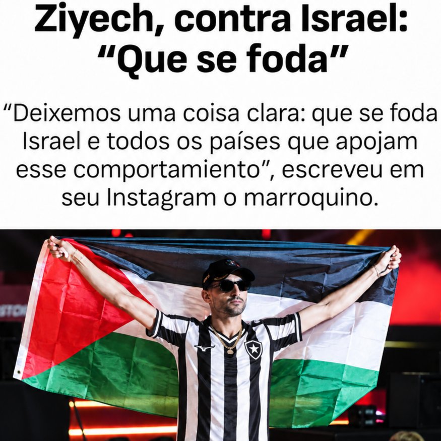 biribismo's tweet photo. Ziyech, como toda a torcida do Botafogo, é contra o estado sionista e a favor da libertação Palestina.

Lindo isso 👏👏👏 https://t.co/Lg9Qesav9Q