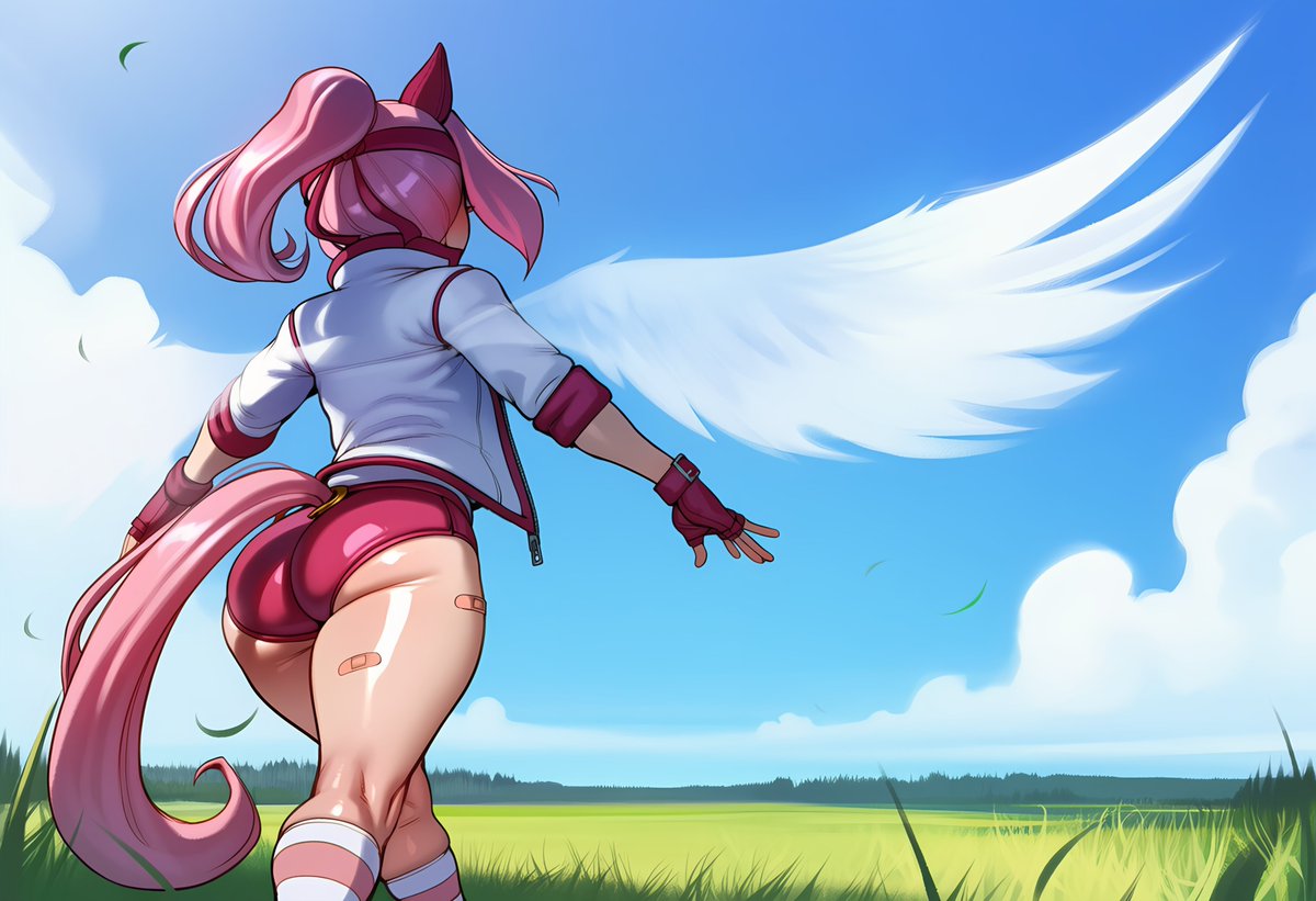 SacredStar_AI's tweet photo. If at any point you feel like giving up, remember that she had to lose 113 times before achieving a single victory—rising back up after every single defeat and refusing to quit. She became the most dazzling star of all, not because of her feats, but because of her unwavering willpower; she inspired an entire nation to keep moving forward in her time, and now stands as proof that refusing to give up pays off. No matter the adversities or obstacles, if you do not abandon your goals, you will achieve them.

Thank you for everything, Haru Urara—the shining star of losers everywhere.