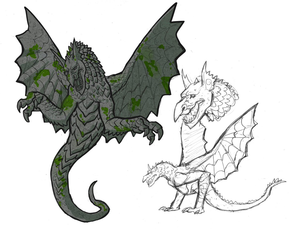 Gagaegral's tweet photo. Three More Creatures
Questing Beast 🦒🐆🐍
Griffin 🦁🦅
Ichneumon 🦡🐺
Gargoyle  🐲🦇 https://t.co/saz3QzQqZQ