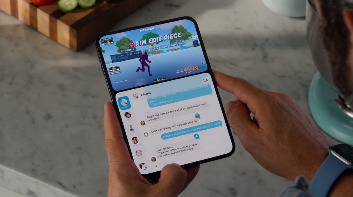 ollycbrown's tweet photo. Apple playing Aim Edit Piece in Fortnite during the NEW iPhone Duo launch 👀 #Appleevent https://t.co/S6oHUMB4tG