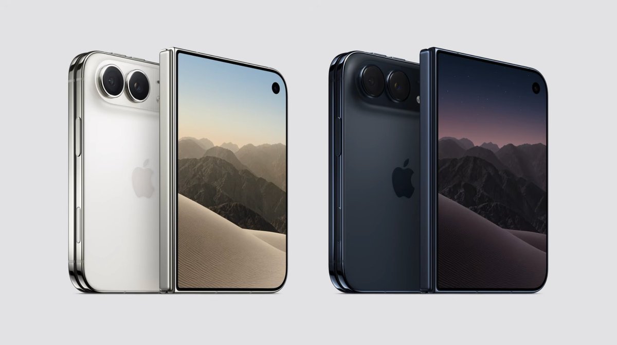 falsaif's tweet photo. هذي ألوان المطوي الجديد من آبل iPhone Duo !

  أبيض و أرزق غامق

#AppleEvent
#مؤتمر_ابل https://t.co/HamebemNnp