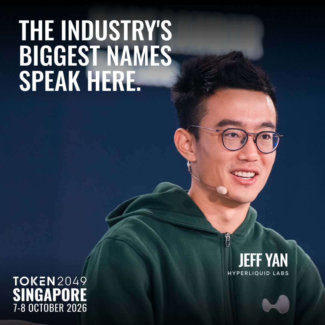token2049's tweet photo. One city. One week. All of crypto.

TOKEN2049 Singapore brings the entire industry together for a week. The biggest names, 1,000+ side events across the city, and the Grand Prix to close it out.

7-8 October. Marina Bay Sands. Be there.