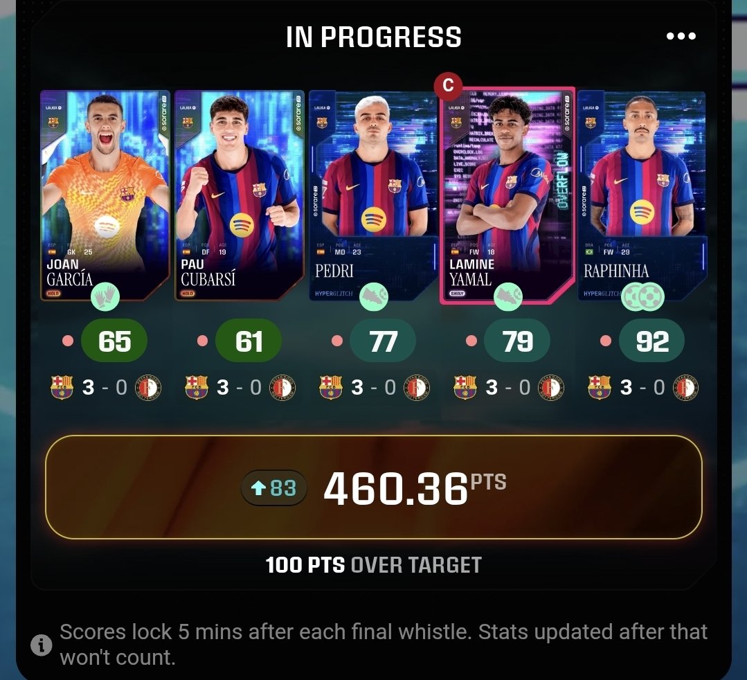 FPLSaffa's tweet photo. @Sorare Ban Barca stacks. https://t.co/9QzU4FCHma
