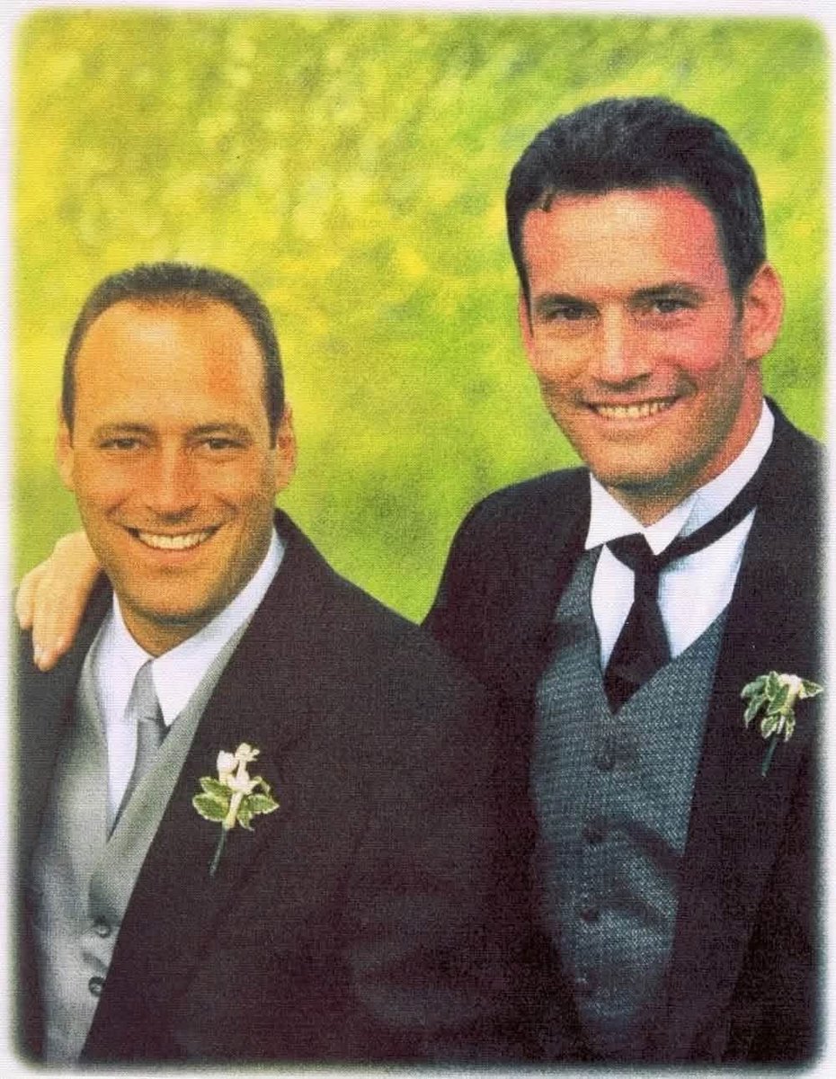 DebRN1953's tweet photo. 25 years ago, brothers, Mark and Stephen Colaio along with Thomas Pedicini tragically lost their lives at the WTC to the hands of terrorists. We will not forget these 3 Hicksville men who died on 9/11. RIP gentlemen. 🙏🙏. They are terrorists. Mamdani can’t change history https://t.co/ukDZicNNcB