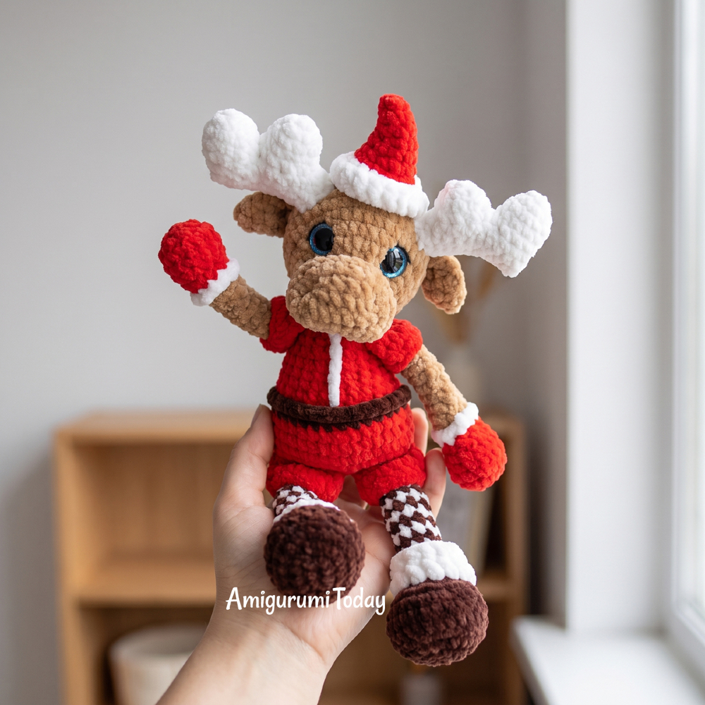 AmigurumiToday's tweet photo. ✨😍 FREE PATTERN ➡️ https://t.co/hOmGcybwqg
Craft the coziest holiday companion with this free Christmas moose crochet pattern!
#amigurumitoday #amigurumi #crochet #freeamigurumipatterns #freecrochetpatterns #crafting #handmade #diy #crocheting https://t.co/HGQT9NaesN