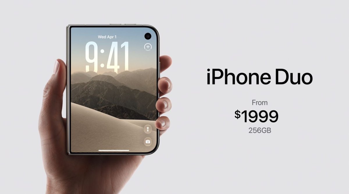 EnsedeCiencia's tweet photo. 🔴 | El iPhone Duo costará $1,999 USD y se lanzará el 23 de octubre. https://t.co/b1b1Ux7bQk