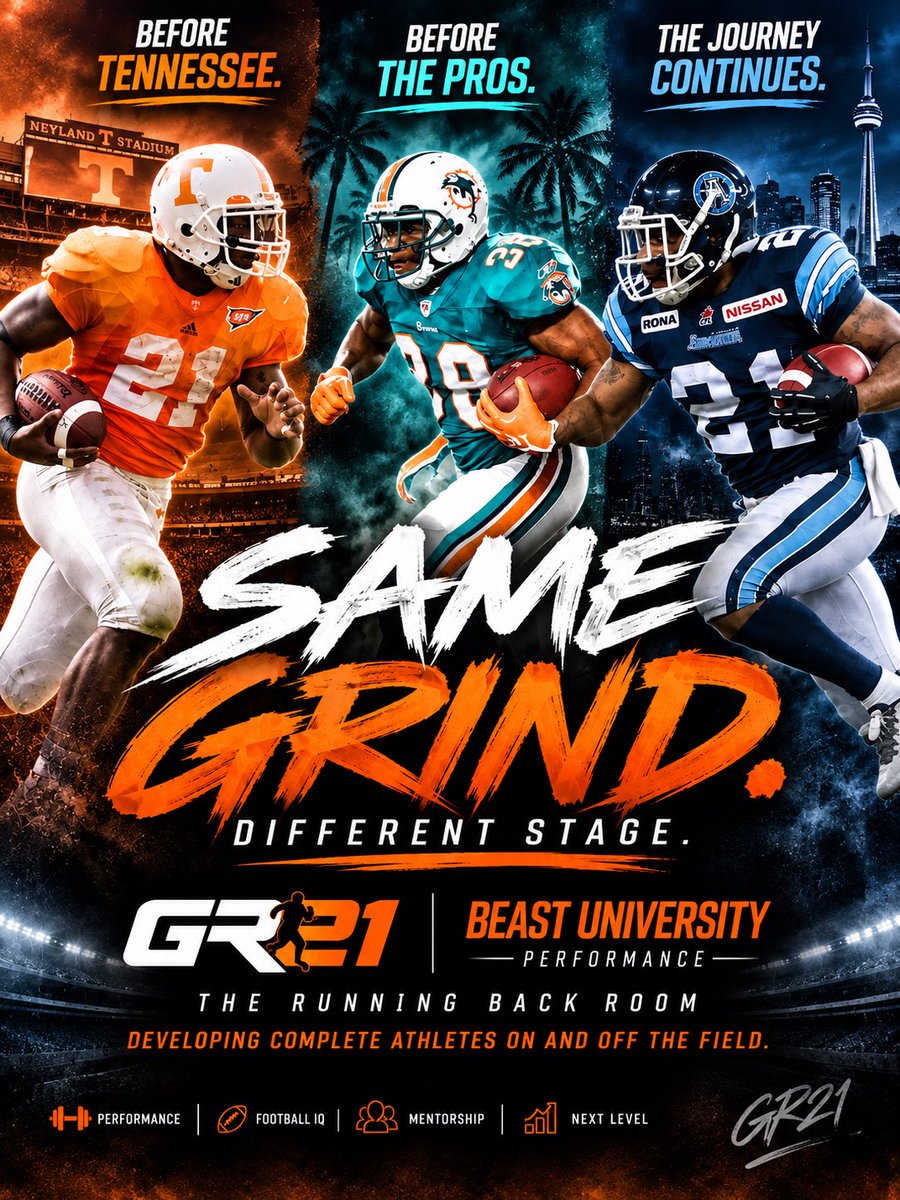 CoachGRJr21's tweet photo. Before Tennessee. Before the pros. The work started here. 🏈 here’s a look ! 

I lived the journey. Now I teach it.

GR21 Athlete Development
📩 DM “GR21” to get started.

#GR21 #FootballTraining
#RBtraining #Leadership #mentor 
#middleschool #highscool #college 
#onlinetraining https://t.co/Nl49y9WT5r