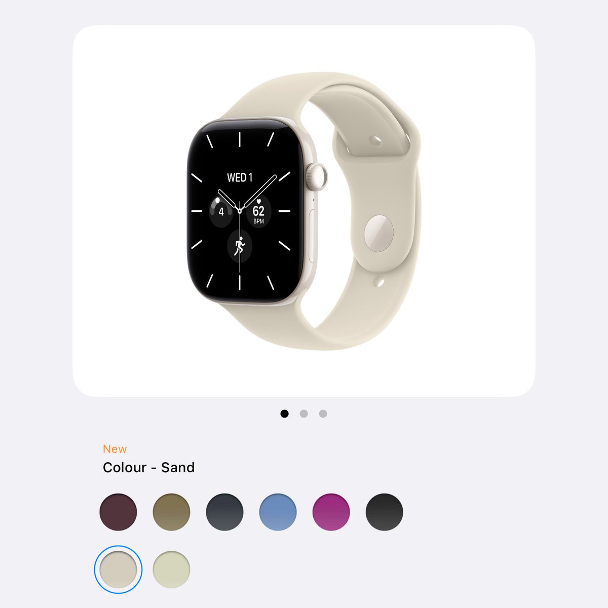 BasicAppleGuy's tweet photo. Seems like only the Sand (or Navy Blue when buying Night Blue Ceramic) come with a ceramic pin... so pick carefully... https://t.co/69b1sLDVnm