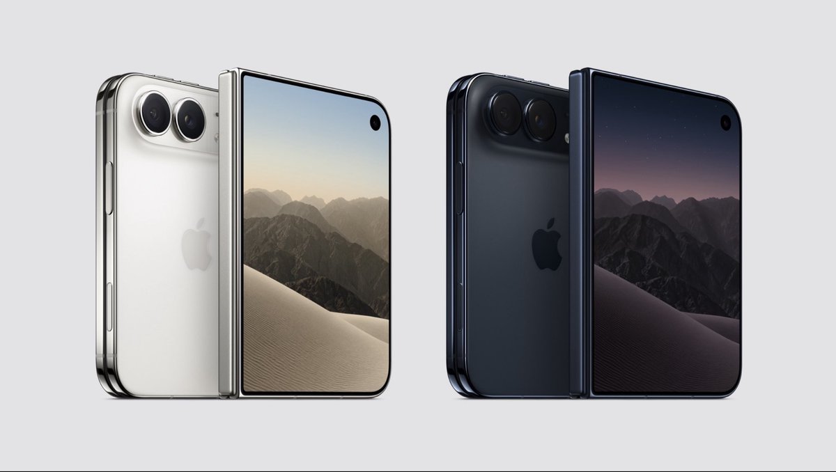 iamtaufeek's tweet photo. Apple finally went foldable.

Meet the iPhone Duo. The biggest iPhone design change in years, and it actually looks unmistakably Apple.

#AppleEvent #iPhoneDuo #iPhone18 https://t.co/5ySeyvT5q9