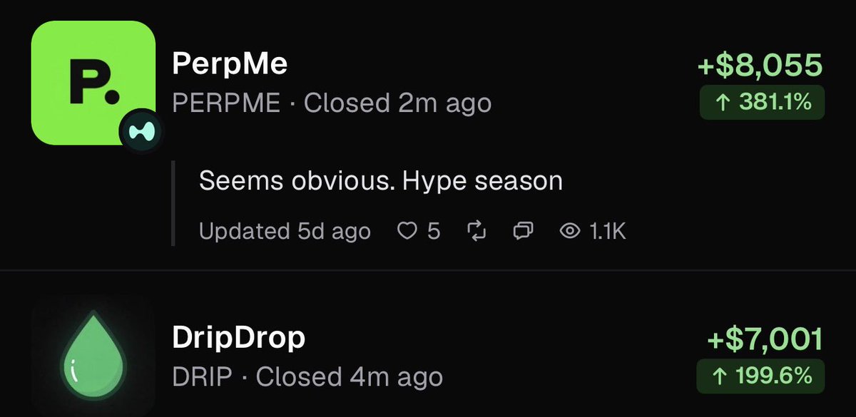 lmn0p99's tweet photo. decided to close my trades on $PERPME and $DRIP

I feel like this meta has become too over saturated with stock launch pads

could’ve gotten better exits on both but still nice trades

total profit is around $20,000 for the $1k to $100k $PUMP challenge started on 8/17

https://t.co/K1e2Yyycau