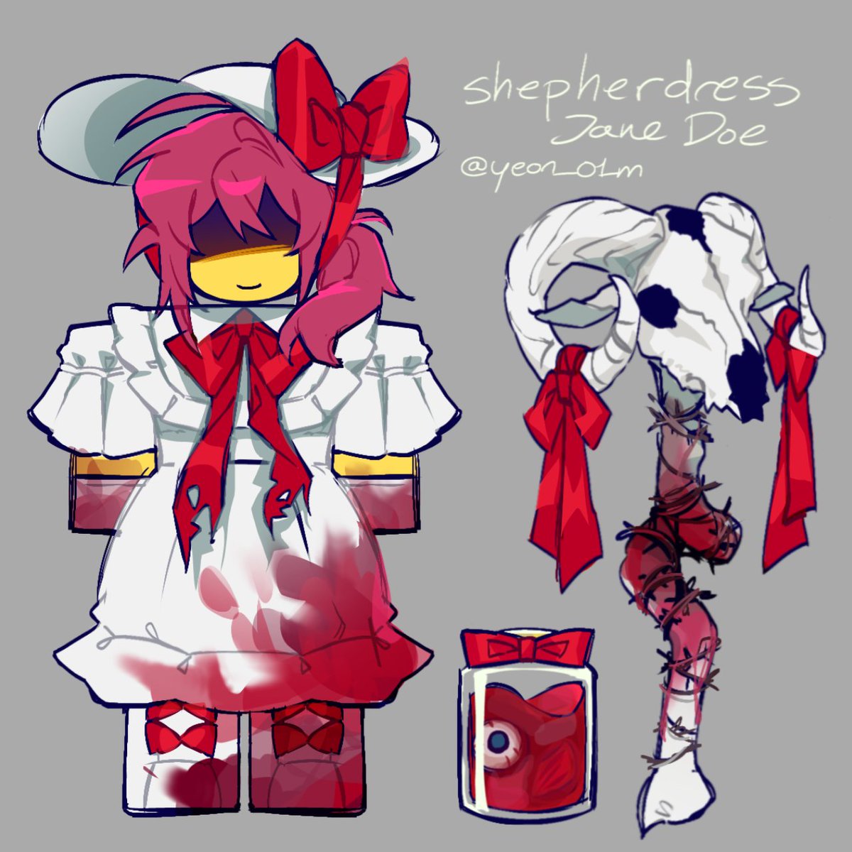 Yeon_01m's tweet photo. @isaac3523 #forsakenTombstone 
This is my skin concept  for Jane Doe🥹 https://t.co/kIOTQZeIKq