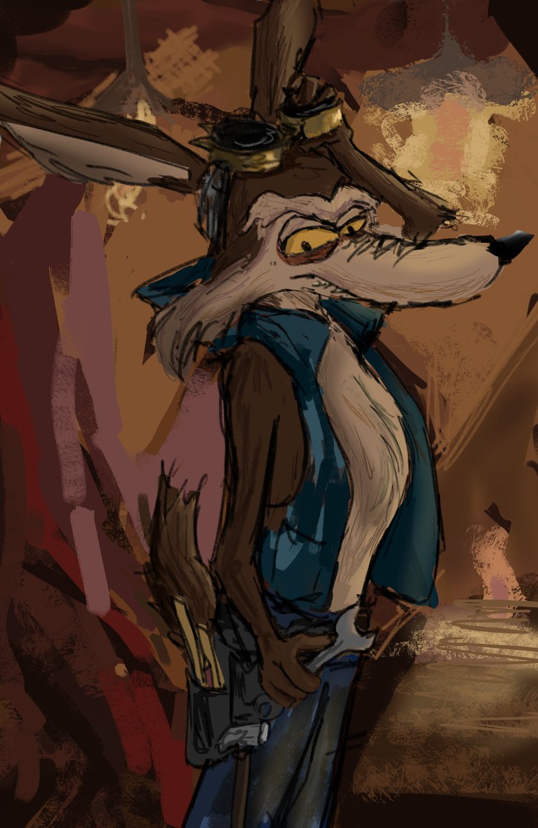 bmcnr18's tweet photo. #wileecoyote   #krita 
back to learning how to draw furry for uh reasons https://t.co/GkkhZ1rAb5