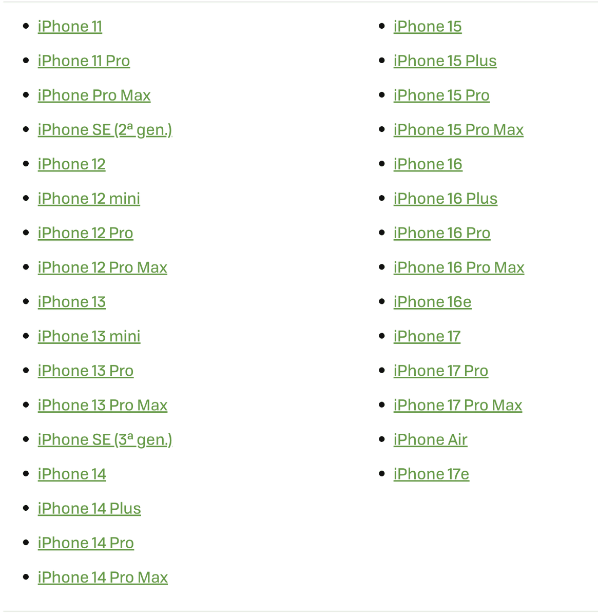 OscarSanchez's tweet photo. Más de 30 iPhone compatibles con iOS 27 https://t.co/Npoxu70l4k