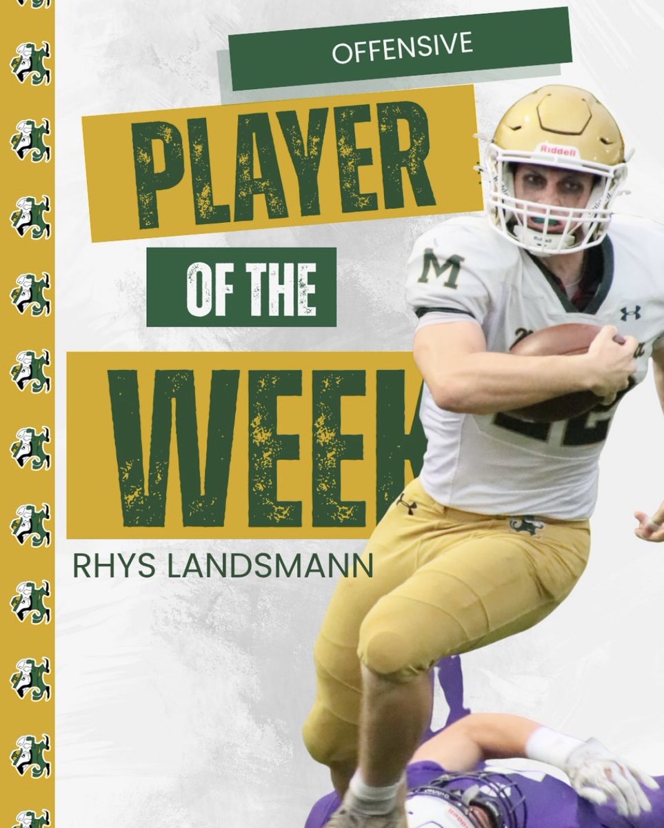 rhys_landsmann's tweet photo. Week 3 Highlights: 
3 TDs 
68 Yards - 7.6 YPC 
8 Tackles 
1 FF 
270 KO Yards - 3 TBs 
Offensive Player of the Week
@mwfbrecruiting @247Sports @IHSASMBALL @bmchsfootball @PrepRedzoneIL @DeepDishFB @youngbloodgreg @coachPatRyan @EDGYTIM @RivalsHS @Rivals @TheUCReport @nielstopczynski @CoachBurket @Coachragone @Coach_zags @IWUCoachJW @CoachLuceSXU @Coach19Bell @OJW_Scouting @CoachBrown24 @Coach_Chaffee @CoachJCaraway @coach_cahill @JacksonKing_FB @bbubna @David_Josephson @DanSwanstrom @CoachJDittman58 @Smith_D55 @coach_smcgowan @RyanBrowne05