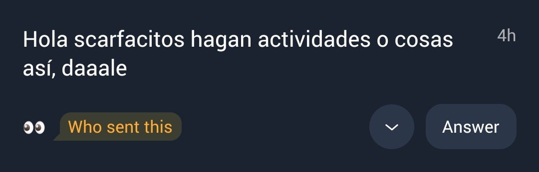 ScarFaceConfes's tweet photo. 🩸╂── Podemos Hacer las dinámicas Que ya conocen, como Calificar perfiles, algún Match, pero pueden dejarnos Sugerencias En el tell o dm https://t.co/WRiqelOJVV