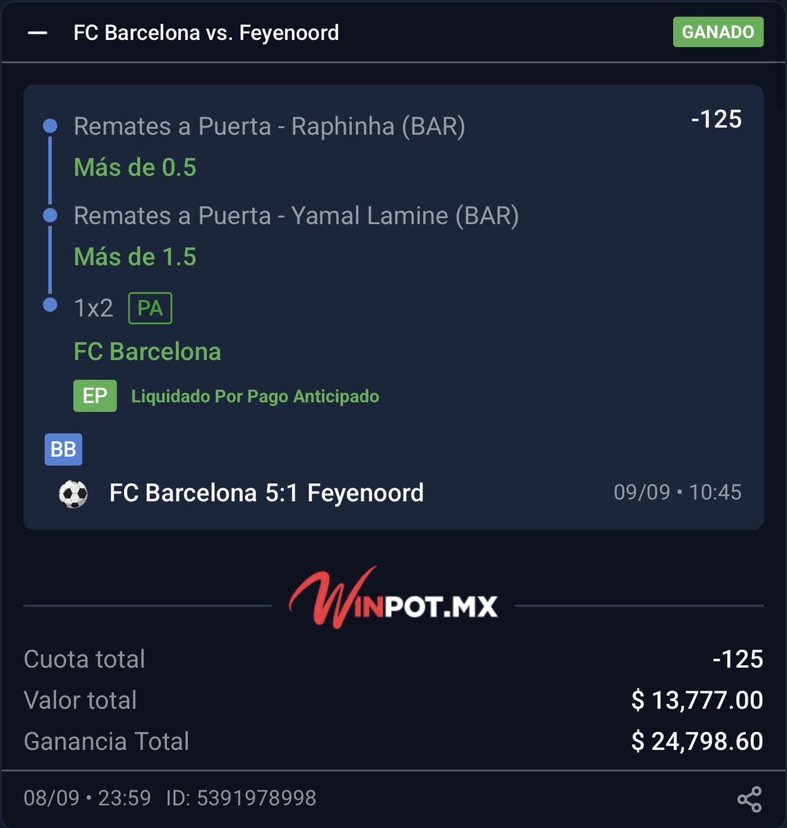 Vikingonegroa's tweet photo. COBRAMOOOOOOS LA APUESTA FUERTE DEL DIA✅✅✅✅✅✅✅

SE SUFRIÓ CON ESOS REMATES DE LAMINE, PERO SUFRIDA VALE DOBLE🔥🔥

YA SON 3 al HILO Q GANAMOS POR AQUÍ Y 100% GRATIS!! ✅🗣️

QUIERO VER QUIENES GANARON ESTA CONMIGO!!?❤️👀🫵🏿 https://t.co/9oj174GWeY