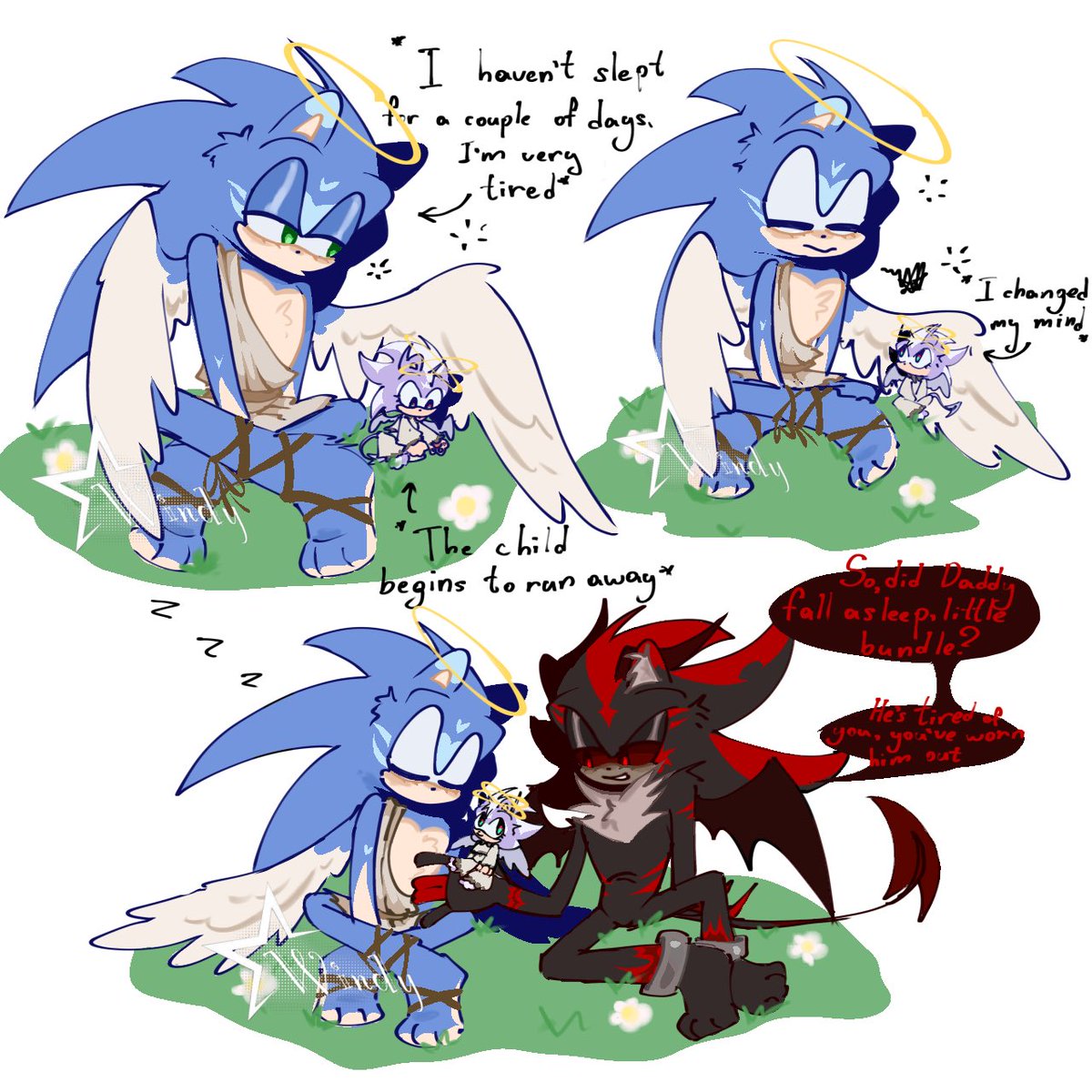 HelloWindy0's tweet photo. Hush... He's tired 💤
#sonadow #shadonic #sonicthehedgehog #shadowthehedgehog https://t.co/jhuEaTP3J1