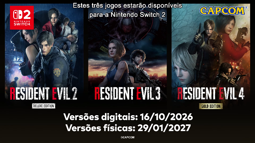 danielreen's tweet photo. OS RESIDENT TUDO NO SWITC 2 CHEGAM EM OUTUBRO! Teremos também mídia física em janeiro. https://t.co/JUtMSbd3Ma