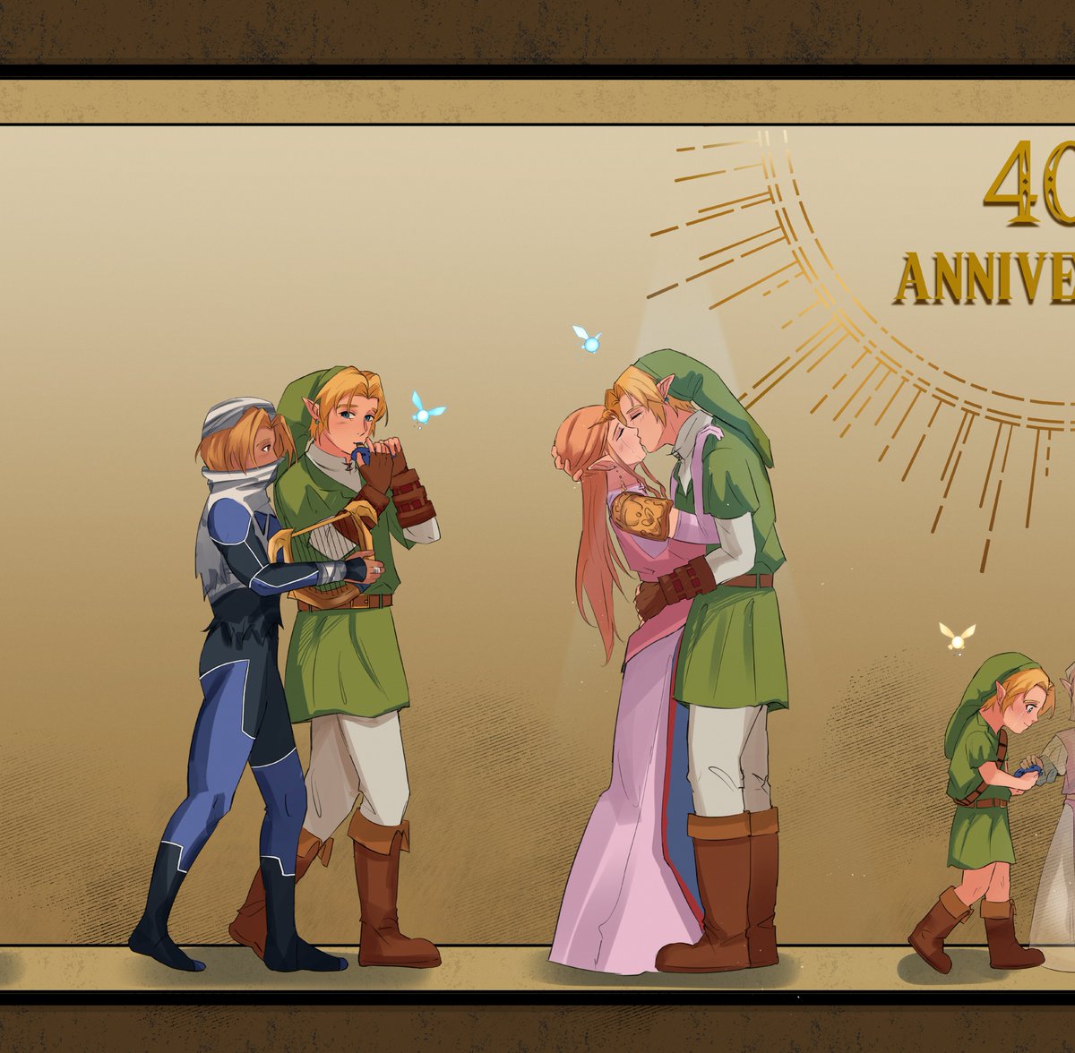C4rr0tzzz's tweet photo. #Zelda 40th Anniversary https://t.co/jYZTU6GJMB