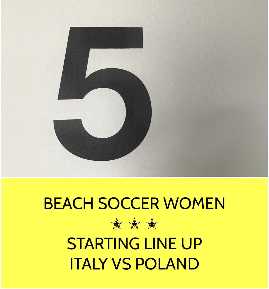 P_F_Almanac's tweet photo. ๐ STARTING LINE UP
๐ต๐ฑ BEACH SOCCER WOMEN
๐ ๐ฎ๐น Italy
๐ EBSL 2026 - Superfinal
Kick off ๐งญ 16:45 (CET)
5๏ธโฃ โฌ๏ธ๐ฅ โฌ๏ธ #ITAPOL ๐ฎ๐น๐ต๐ฑ
https://t.co/l99UaikbVa
#PolishFootballAlmanac โข #BeachSoccer https://t.co/6uZ1O08NGA