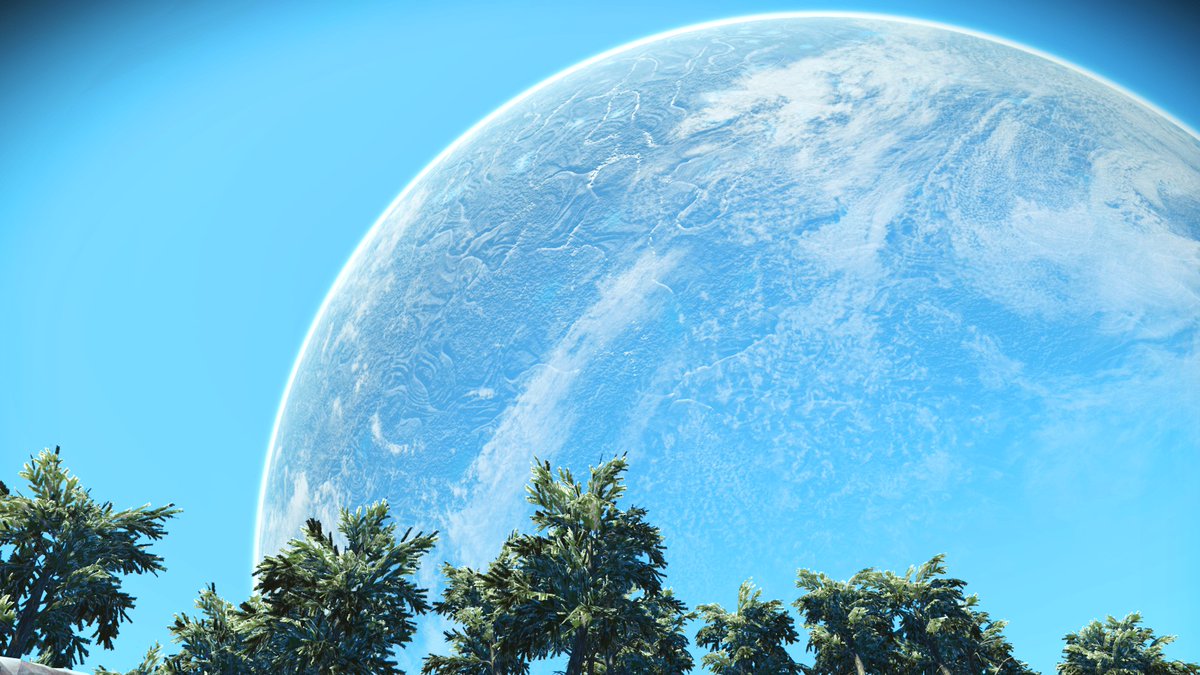 Laibzer's tweet photo. Since COSMOS just dropped, I'm gonna dump two more of my 2017 screenshots and reuse two of my favourite ones, especially since the Expedition takes you on a journey through all the different versions of No Man's Sky. The final screenshot is my first base.

#NoMansSky https://t.co/w1synxhmd4