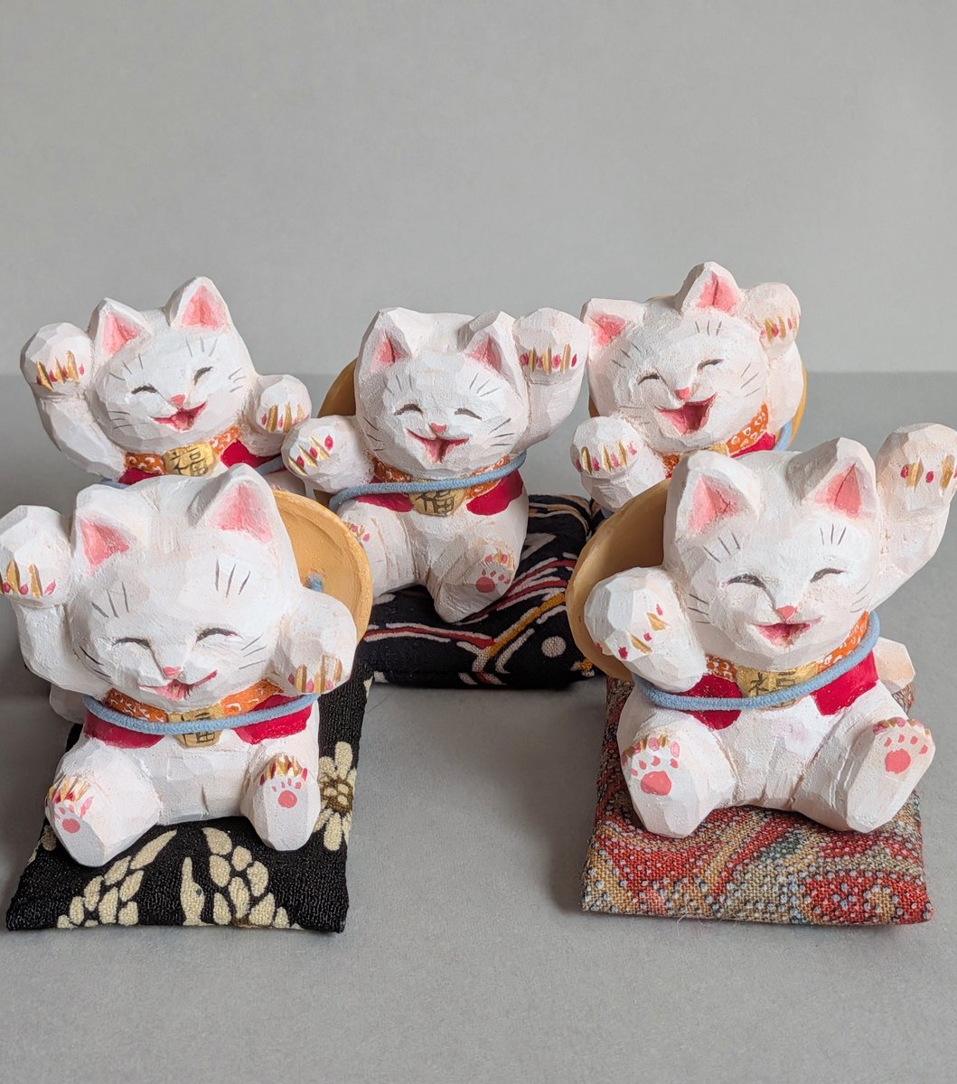 dakkoneko7's tweet photo. 来る福招き猫まつり

大好きなおかげ横丁に作品が並びます

9/19〜29
おかげ横丁　縁日処

招き猫と干支招き猫を出します https://t.co/FoXhXEEbDZ