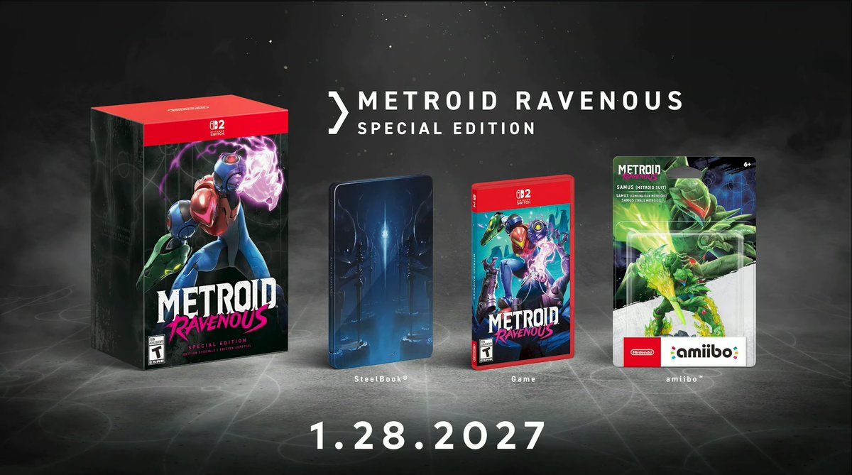 Stealth40k's tweet photo. Metroid Ravenous was announced for Switch 2!

Releasing on January 28th https://t.co/LyfKXA4GXP