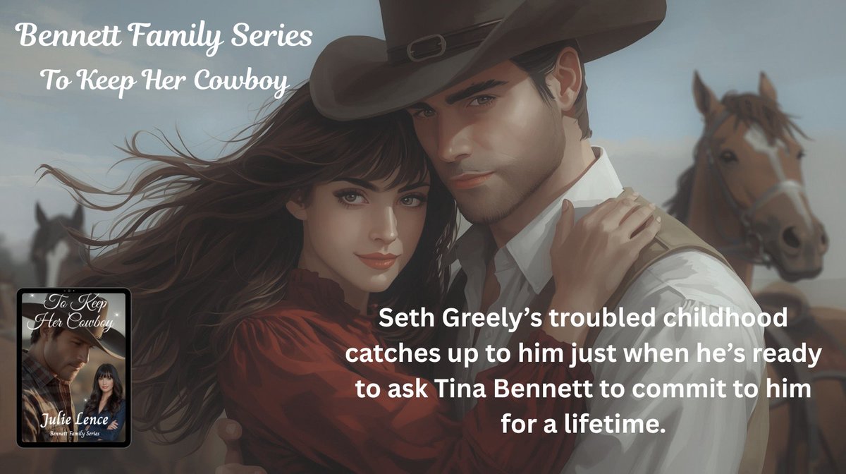 JulieLence's tweet photo. To Keep Her Cowboy:
#cowboyromance #romance #shortstory #IARTG #BookBoost #MustRead #contemporarywestern #amreading #smalltownromance
https://t.co/U3OEOXjyNH https://t.co/Y75A7Tpzd6