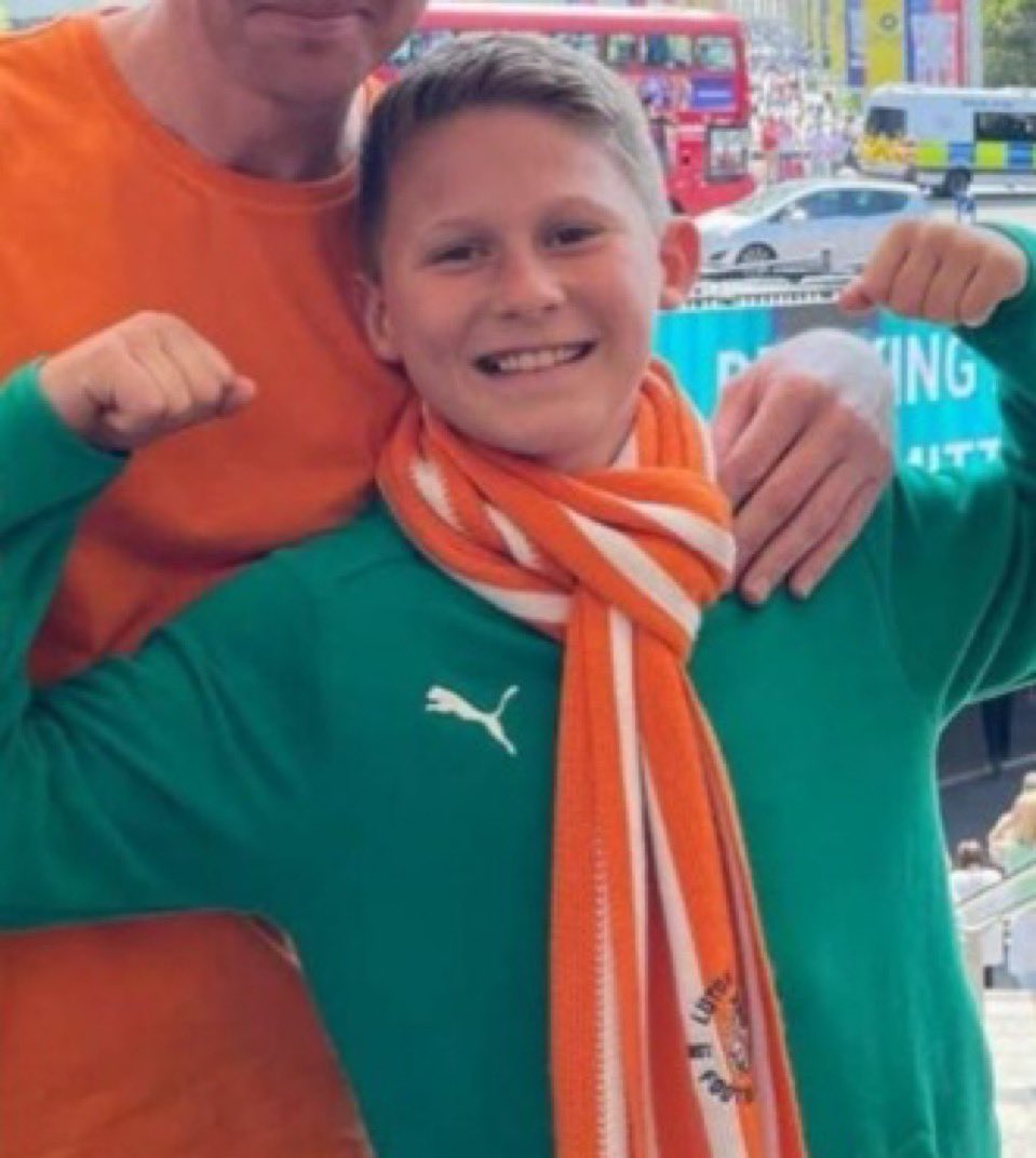 LeagueOne25's tweet photo. Tomorrow night Stevenage and Luton Town fans are paying tribute to Joshua Davies who’s passed away, he was a hatters fan all his life 🎩 

A 1 minute applause in the 13th minute for him, be missed by all family, friends and the football community❤️ 

#LTFC #COYH #StevenageFC https://t.co/jqrEepDXoA