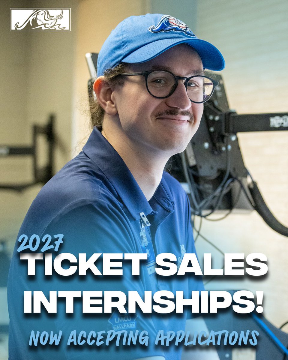 wmwhitecaps's tweet photo. It's never too early to start thinking about 2027, and our Ticket Department is accepting applications for Ticket Sales Interns for the 2027 season!

If you want to work with a fun-loving and talented team to learn all things tickets, APPLY HERE ➡ https://t.co/TtWmqCIWig https://t.co/8iYH0x9bj4
