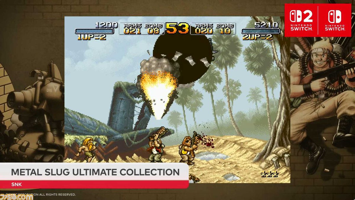 famitsu's tweet photo. 『メタルスラッグ アルティメットコレクション』2027年発売決定
https://t.co/YbVXI1F89C

貴重なロケテストバージョンやGBAの『メタルスラッグ アドバンス』、ナンバリング作品を含む全10タイトルを収録した決定版。 https://t.co/rnf8HNVGK6