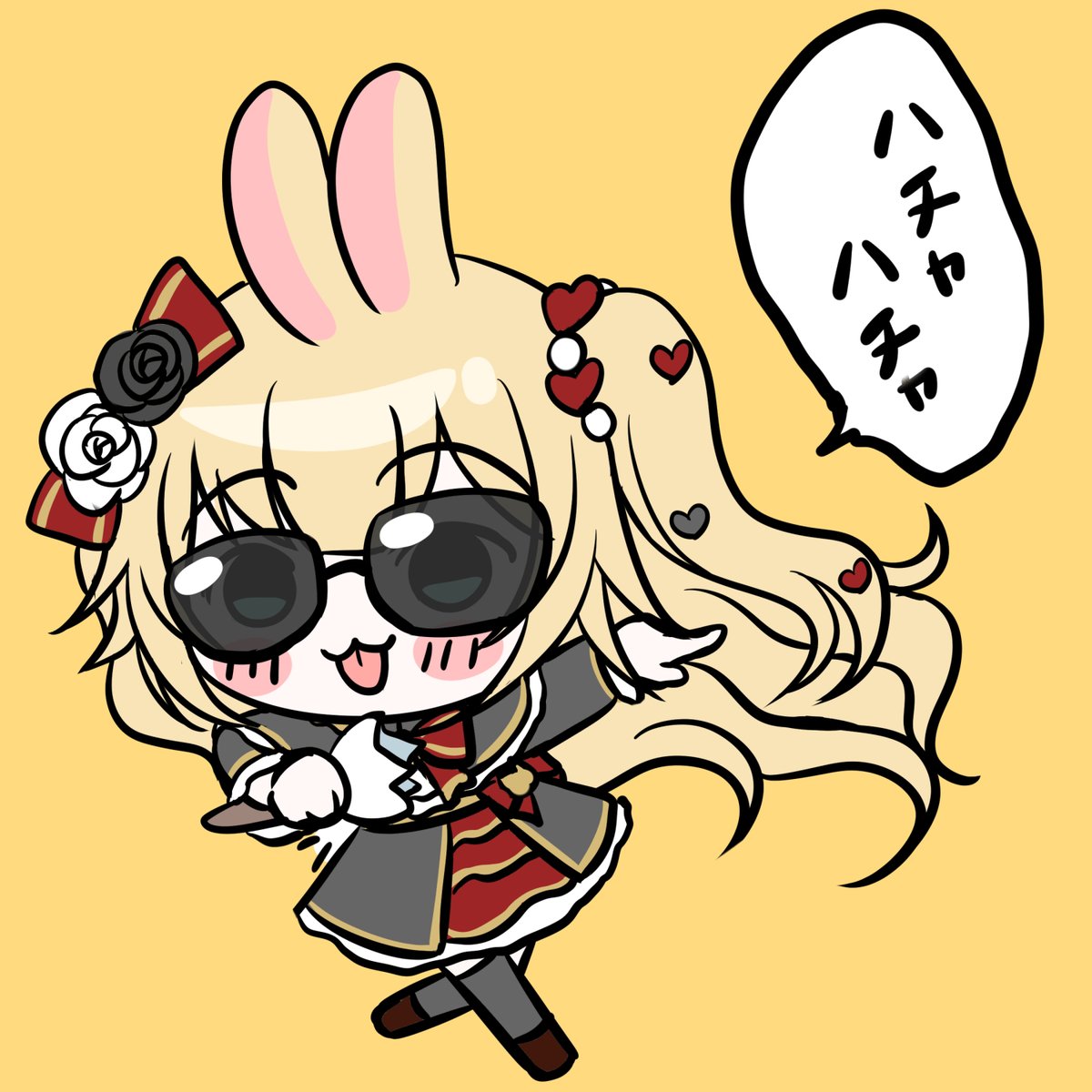 RikaLacecats's tweet photo. イーヤー　ハチャハチャ
はあちゃまラップ
#はあとart https://t.co/KCI5qFEKTf