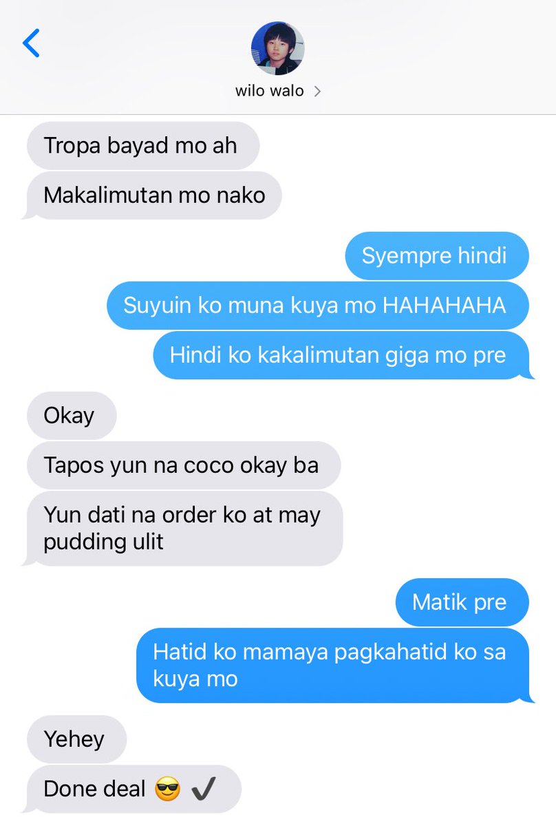 leeujis's tweet photo. done deal na naman si tropa https://t.co/qs6PSkTECg