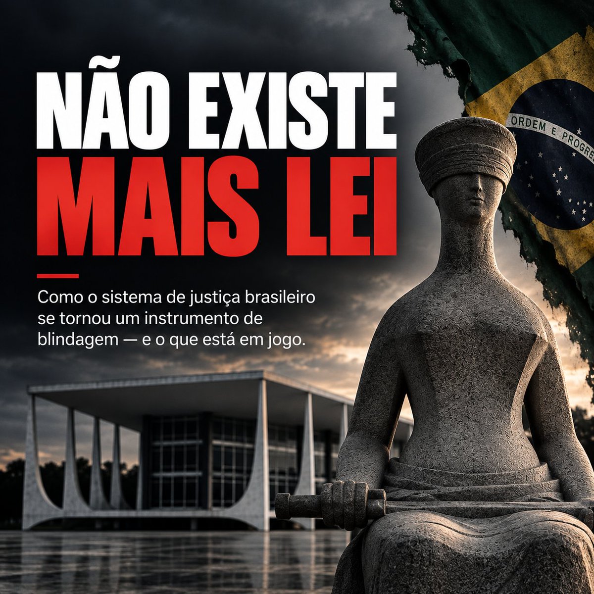 leandroruschel's tweet photo. Não existe mais Lei

O que estamos observando, em tempo real, são as fases finais do colapso do sistema de justiça brasileiro, aparelhado por forças políticas que parecem ter um único objetivo: a blindagem.

Esse processo começou em 2019, com o Ato Institucional chamado Inquérito das Fake News, em que a Constituição e o sistema acusatório foram abolidos.

Seguiu-se a descondenação geral do pessoal pego com a mão na cumbuca pela Lava Jato. Depois, a repressão em massa contra opositores, culminando na intervenção nas eleições de 2022 e na condenação do principal líder da oposição num show trial.

Agora colhemos o resultado. Num novo escândalo envolvendo os próprios ministros, a blindagem ficou ainda mais escancarada e desavergonhada.

Relembre a sequência:

1) Banqueiro é preso depois que o seu banco implode, criando o maior rombo da história do FGC, que já mobilizou mais de R$ 50 bilhões para cobrir o buraco.

2) Toffoli assume o caso e manda o material apreendido para o Supremo antes mesmo da perícia da PF, chegando a escolher pessoalmente os peritos. Sob pressão, acaba recuando.

3) É exposta a relação entre Toffoli e o investigado: o fundo do cunhado e operador financeiro de Vorcaro comprou a participação da família do ministro num resort no Paraná.

4) Por pressão da opinião pública, Toffoli deixa a relatoria, mas não é investigado pelas relações com o banqueiro. Os colegas ainda divulgam nota de apoio dizendo que não há motivo para suspeição.

5) Em paralelo, surgem informações sobre a relação do banqueiro com Moraes, incluindo um contrato de R$ 129 milhões com o escritório da família do ministro.

6) O novo relator, ministro Mendonça, pede para a PF identificar um interlocutor do banqueiro, que se descobre ser o ministro Moraes.

7) Nesse ínterim, a PF tenta travar a investigação, e a AGU entra em cena contra as decisões do relator. Segundo Mendonça, ele próprio passou a ser monitorado pela PF.

8) Mendonça abre o sigilo do relatório com novas informações sobre a relação entre Moraes e o banqueiro. É devastador. Aprendemos que Moraes chegou a editar o contrato multimilionário do escritório de sua mulher (os metadados registram o usuário "Ministro Alexandre de Moraes"), que o banqueiro trocou mensagens pedindo proteção contra a investigação, que houve negociação de cotas de jato e helicóptero para a família do ministro, entre outras coisas. Por conta disso, Mendonça pede que o plenário avalie a abertura de investigação contra Moraes.

9) No mesmo relatório, surgem mensagens do procurador-geral com o entorno do banqueiro, demonstrando intimidade e recebimento de agrados: degustação de whisky e charutos em Londres, com o filho na comitiva, tudo pago pelo banco. O procurador-geral, por sua vez, pede a anulação do relatório!

10) Moraes usa o inquérito das "Fake News" contra Mendonça, acusando-o de irregularidades e crime de responsabilidade, e subsidia a ofensiva com relatórios de inteligência da PF que não são nem sequer assinados.

11) Mendonça determina o afastamento do diretor-geral da PF por monitoramento ilegal de um ministro do Supremo, chegando a comparar a situação com o "1984" de Orwell.

12) O diretor-geral da PF entra com pedido num processo relatado por Dino para anular a decisão de Mendonça, que já contava com maioria na Segunda Turma, enquanto o recurso da AGU no caso estava nas mãos do presidente da Corte. Dino, sozinho, atropela o rito, anula na prática uma decisão que já contava com maioria formada na Segunda Turma, e ainda proíbe novas cautelares contra os delegados.

13) Enquanto isso, o presidente do Senado, a quem cabe pautar o impeachment de ministros, reuniu-se por três horas com Moraes, na própria casa, antes da ofensiva contra Mendonça, e se recusa a pautar o impeachment de Moraes. Detalhe: a Veja revelou que a proposta de delação do banqueiro cita pagamento de US$ 30 milhões a Alcolumbre, em conta no exterior, o que ele nega. E a relação do senador com o ecossistema do Master inclui ainda eventos no exterior promovidos por Vorcaro e a indicação de dirigentes de fundo que comprou R$ 400 milhões em títulos do banco.

14) E o próprio presidente do Senado já sinaliza a senadores o "impeachment cruzado": se a pressão contra Moraes se tornar insustentável, deixa avançar também um pedido contra Mendonça.

Ou seja: o sistema agora opera para expurgar o ministro que tenta fazer valer a Lei.

Não existe mais Lei, muito menos devido processo legal. E já foi pelos ares a camuflagem da "defesa da democracia": nem a militância de redação consegue sustentar a tese.

A realidade é simples: ou a rota muda nas eleições deste ano, em que o establishment terá mais dificuldade de intervir como interveio em 2022, ou o sistema se consolida. E aí serão décadas muito sombrias no Brasil.