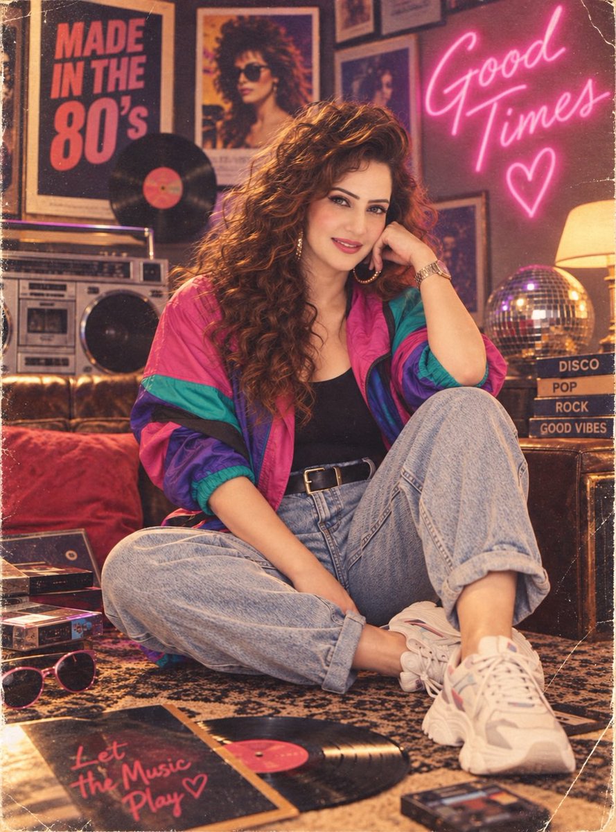 AnchorPiya's tweet photo. POV: I accidentally time-travelled to the ’80s. 📼✨

#80sTrend #RetroGlam #80sFashion #AnchorPiyaSharma 🎤 #RetroBollywood https://t.co/xE9NUCI3vf