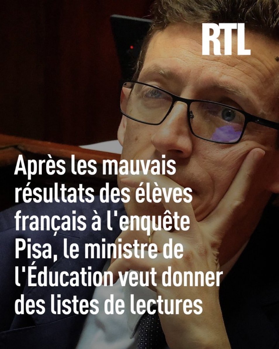 SNUDIFO53's tweet photo. Le ministre pourrait respecter les #Profs en augmentant les #salaires, ou en créant des postes pour qu'il y est des enseignants dans toutes les classes, des #Rased complets...
Mais non, encore un énième guide, et... des listes de lecture...
On n'est pas bien là ? https://t.co/dCApAou287