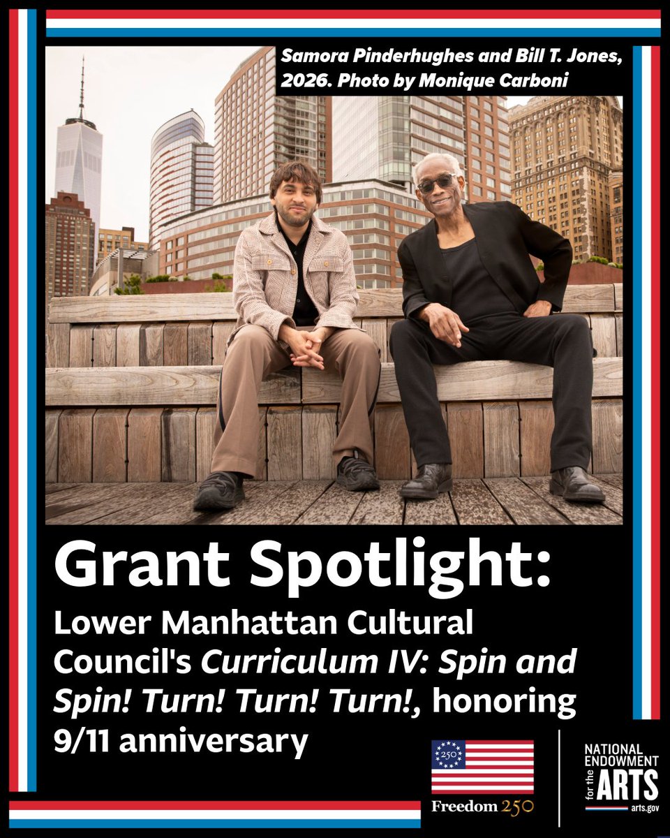 NEAarts's tweet photo. Swipe to learn more about a special performance commissioned by the Lower Manhattan Cultural Council to honor the 25th anniversary of 9/11.   

Get the full story on the blog: https://t.co/VeRop9jP1O https://t.co/Agd7hXF8jv