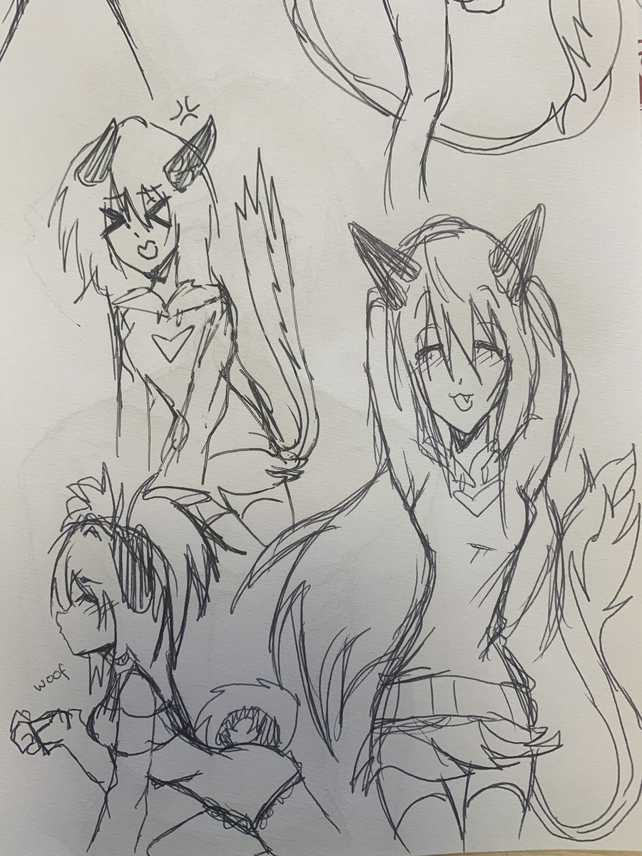 pupslasher's tweet photo. doodles in college #oc https://t.co/4CKUvAkGKC